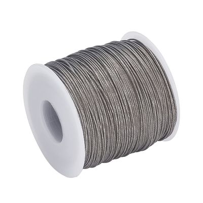 Un buen precio. 200ft 304 acero inoxidable cable de alambre cuerda de resistencia cable para ropa línea de alambres patio al aire libre artesanía trellis alambre 0.8mm en línea