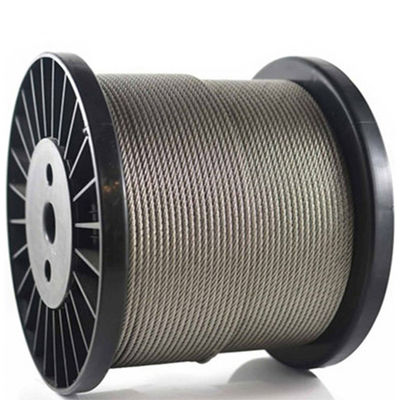 Un buen precio. 6x19 IWRC Construcción de cable de alambre de acero galvanizado 1/8