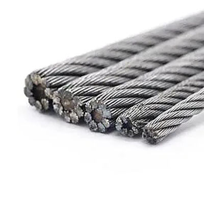 Un buen precio. Cuerdas de alambre de acero inoxidable sin aleación 1,8 mm 2 mm 3 mm 6X7 FC 6X24 7FC 6X19 FC 8X19 para proyectos de construcción y construcción en línea