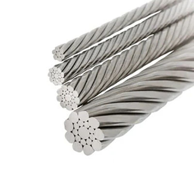 Un buen precio. 8X19W Iwrc Galvanizado Cinturón de algodón Filamentos de fibra de núcleo de zinc blanco alambre de acero de resorte para la construcción de edificios en línea