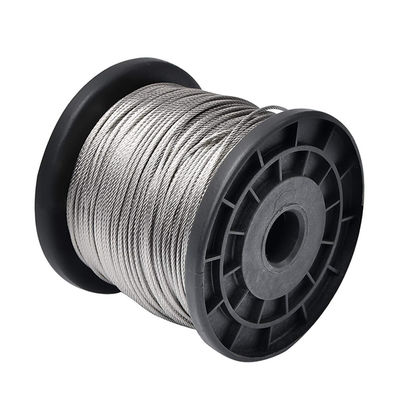 Un buen precio. Cable de acero 316 de grado 1x19 Construcción SS Cable de acero inoxidable 0.9mm Cable de acero inoxidable 1x19 Cable de acero inoxidable en línea