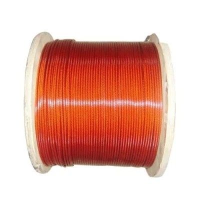 Un buen precio. Servicio de transformación de cables de acero de fibra galvanizada 1*19 de alta resistencia a la tracción PVC revestido de nylon en línea