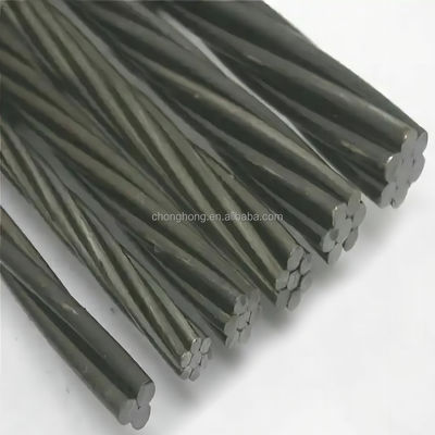 Un buen precio. Peso de la bobina de 2,5 a 3,5 toneladas 1x7 PC Filamento de 12,7 mm de baja relajación sin enlaces ASTMA416 Filamento de alambre de acero para hormigón posttensión en línea