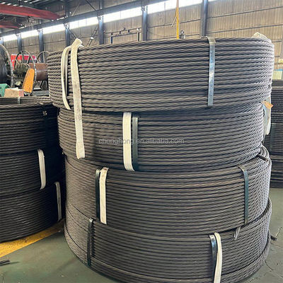 Un buen precio. No aleación 7 alambres de acero galvanizado 12,7 mm 15,2 mm 15,7 mm Acero cable de cable de alambre 1x7 hebras galvanizadas en línea