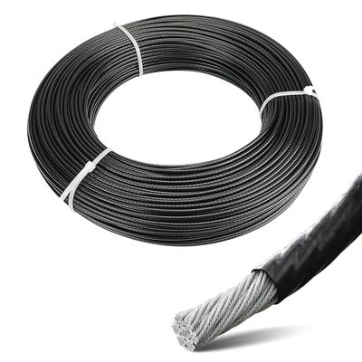Un buen precio. Cuerdas de alambre de acero sin aleación 1.8mm 7x19 para encabezado en frío Cuerdas de salto recubiertas de PVC resistentes a la corrosión y al clima en línea