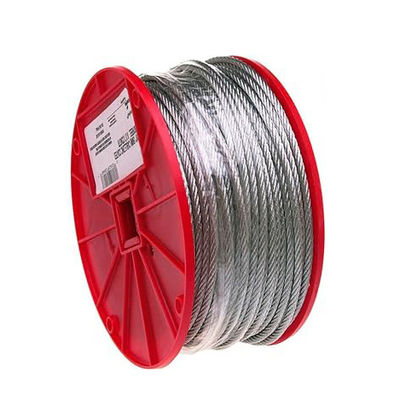 Un buen precio. 7*7 5,0 mm Acero galvanizado Cable de cable de avión galvanizado AISI 304 Acero inoxidable dentro de otro servicio de procesamiento en línea