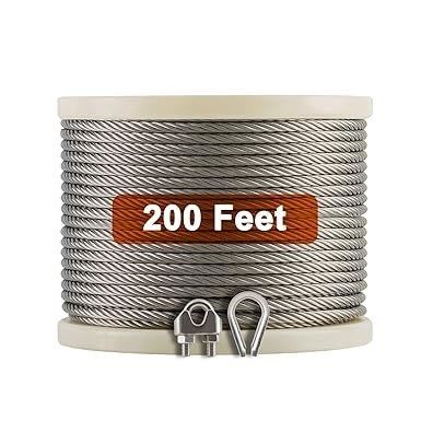 Un buen precio. 304 acero inoxidable galvanizado 7X19 6mm Cable de avión galvanizado para aplicaciones de cercas en línea
