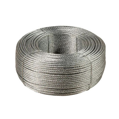 Un buen precio. No aleación 1 * 7 16 mm de acero galvanizado cuerda de alambre de acero 6 mm de acero con alta resistencia a la tracción en línea