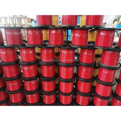 Un buen precio. Cables de acero galvanizados 7x7 / 7x19 de acero revestido con revestimiento de PVC Cables de acero con revestimiento de acero de acero de acero 5/32 pulgadas a 7/16 pulgadas Servicio de procesamiento en línea