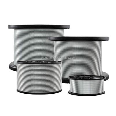 Un buen precio. Servicio especial de transformación Otros cables de acero 6*7 FC revestidos de PVC para cables de aeronaves en línea