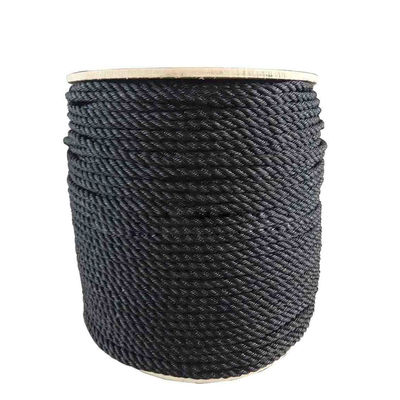 Un buen precio. Cuerdas de PE de 3 hebras de 14 mm para invernaderos agrícolas Color negro Polietileno PP/PE Material estándar AiSi Otro servicio de procesamiento en línea