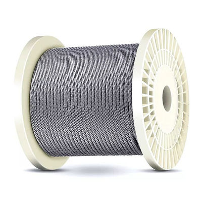 Un buen precio. Cable de alambre de acero galvanizado de revestimiento de PVC transparente 2 mm-4 mm 6x7 FC para el servicio de procesamiento transparente y de otro tipo en línea