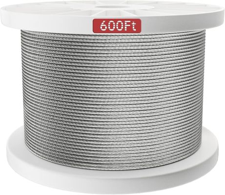 Un buen precio. Acero inoxidable 3/16 7x7 Cables de cable para aviones Kit de barandillas de cable de grado marino acero brillante y especial de dirección fría en línea
