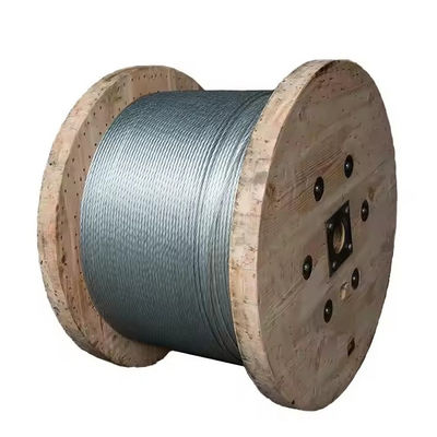 Un buen precio. Aplicaciones versátiles Acero al carbono grado 3/3.35mm BS183 galvanizado en caliente tipo de tierra de cable de acero de suspensión de alambre bobina en línea