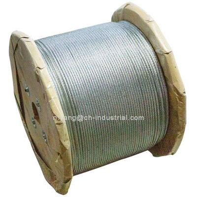 Un buen precio. Cable de acero galvanizado no aleado de 12 mm con construcción 6x19 para aplicaciones de alta resistencia en línea