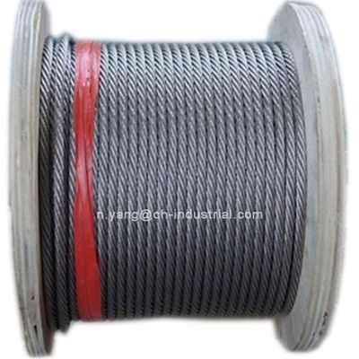 Un buen precio. 6x12 7FC cuerda de alambre 8mm cuerda de acero galvanizado para condiciones difíciles en línea