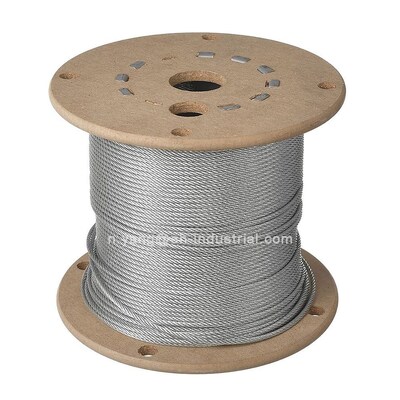 Un buen precio. 19x7 Cable de acero galvanizado de 10 mm de diámetro con tolerancia de ±1% en línea