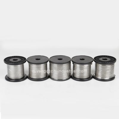 Un buen precio. Alta resistencia a la corrosión y contenido de C 0.08% 7x19 1.8mm cuerda de alambre de acero inoxidable para cable inox en línea