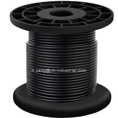 Un buen precio. Cables de alambre recubiertos de vinilo negro, cables de acero recubiertos de PVC, cables de cable galvanizado, cables de cable, cables de acero inoxidable en línea