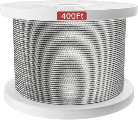 Un buen precio. Cable de avión galvanizado 100 pies bobinas Construcción resistencia a la oxidación en línea