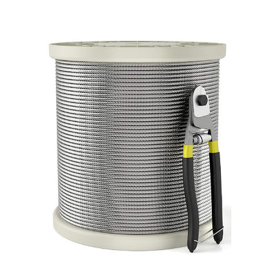 Un buen precio. Conjuntos de material para barandillas de cubierta con cables de acero inoxidable T316 No recubiertos 7x7 1x19 7x19 Cables de alambre y cables de aeronaves en línea