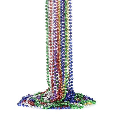 Venta al por mayor 4mm 6mm 7mm 8mm Cadena de bolas de plástico Cadena de bolas de plata Cadena de bolas de oro Blanco Cadena de bolas de oro