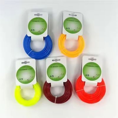 Un buen precio. Redondo de naranja de nylon Trimmer línea cortador de cepillos de nylon hierba de cuerda 15m cabeza de tarjeta en línea