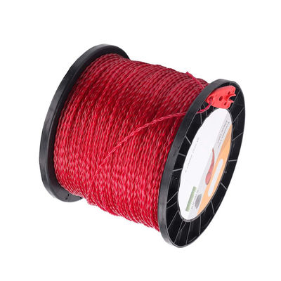 Un buen precio. 2.7mm / 0.10 pulgadas Red línea de recorte redonda girar 3 libras. 690 Ft Red línea de herramientas de corte línea de recorte de maleza en línea