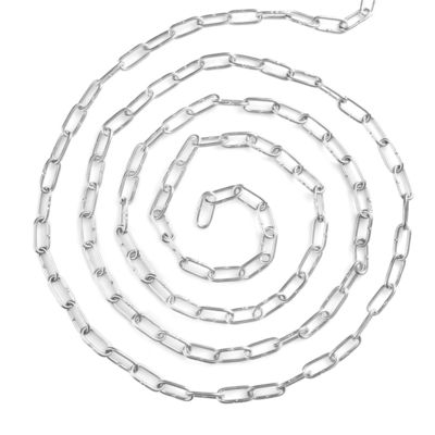 Un buen precio. Cadena de acero inoxidable de alta resistencia con resistencia al óxido y la corrosión, carga de trabajo segura y diseño de cadena larga cerrada de doble extremo en línea
