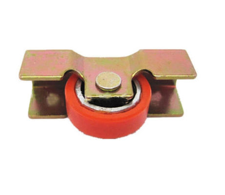 Rodillo galvanizado de puertas y ventanas de nylon de polea V ranura de zinc revestido de rueda corredera de ventana para Panamá