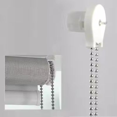 Un buen precio. Componentes de sombreado de rodillos al por mayor Cadena de bolas de rodillos de 4,5*6 mm Cadena de cuentas metálicas para ciegos en línea