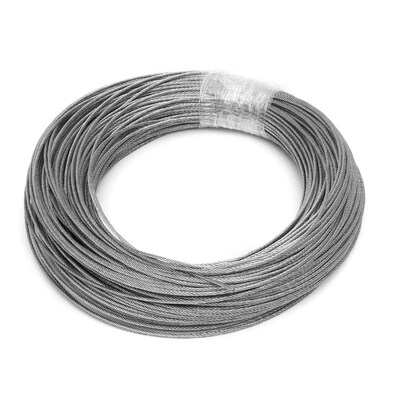 Un buen precio. Cable de acero inoxidable 1x7 7x7 7x19 no aleado para aplicaciones industriales en línea