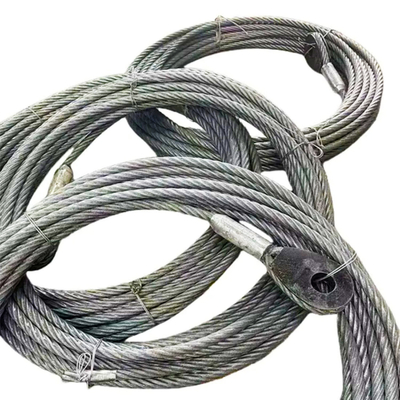 Un buen precio. Eslinga de cable de acero que agarra eslingas de cable de acero con empalme de cable en un extremo en línea