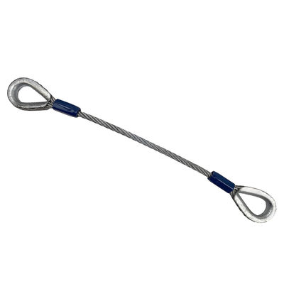 Un buen precio. Eslinga de cable de acero galvanizado con gazas en línea
