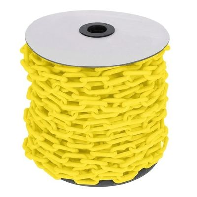 Un buen precio. Cadena de advertencia de plástico amarillo de 6 mm y 8 mm para seguridad vial y control de multitudes en línea