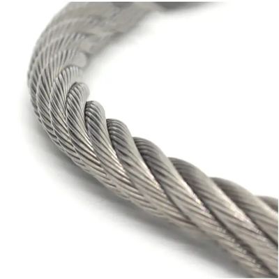 Un buen precio. Cable de acero inoxidable 6x26 IWRC, grados 316 y 304, para uso en elevadores, grúas, puentes y ferrocarriles en línea