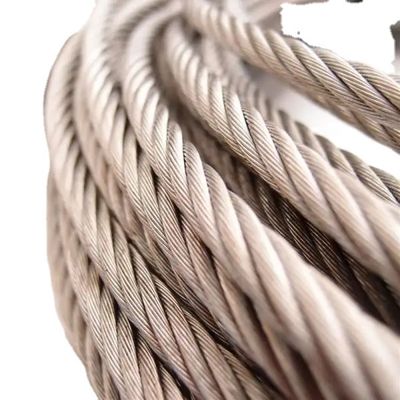 Un buen precio. Cable de acero inoxidable de grado marino con construcción 1x19 y 7x7 para aplicaciones en alta mar en diámetros de 3-48 mm en línea