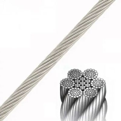 Un buen precio. Cable de acero galvanizado con alto contenido de carbono con construcción 7x7, 6x19 y 6x36 para aplicaciones de grúas torre en línea
