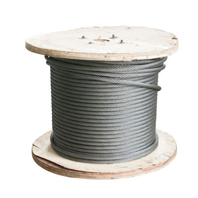 Un buen precio. Cable de acero galvanizado 6*12+7FC/6*24+7FC con acero inoxidable serie 300 y tolerancia de ±1% para atar y levantar en línea