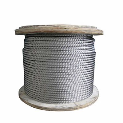 Un buen precio. 6x7FC Construction Stainless Steel 316 Wire Rope with 1770MPA Tensile Strength and Electro Galvanized Surface en línea