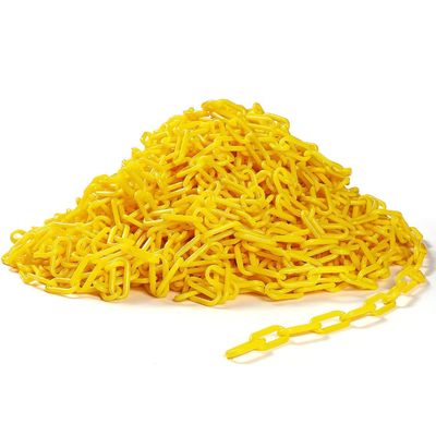 Un buen precio. Cadena de plástico de material PE de 200 pies con tamaño personalizable para barrera de seguridad vial en línea