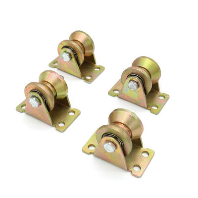 Un buen precio. Accesorios de la puerta de la puerta de la puerta corredera rueda de rodillo rueda de rodillo de la ranura de la ranura de la ranura de la ranura en línea