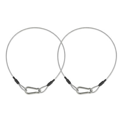 Un buen precio. Sling de cuerda de alambre de acero inoxidable Sling de cable de seguridad con cerradura de carabinero en línea