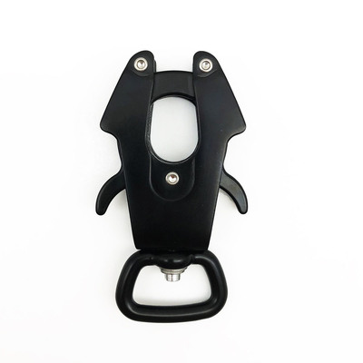 Un buen precio. Clip de liberación de la hebilla de la rana de aluminio para mascotas Clip de la rana de mascotas Snap Hook Frog Carabiner Arnés de seguridad Collar de la rana Clip Buckles en línea