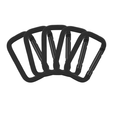 Un buen precio. Carabiner cuadrado de aleación de acero de aluminio de tipo D con gancho de velocidad en línea