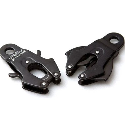 Un buen precio. Por mayor Accesorios para mascotas Leash táctico para perros Carabiner Conectores de aleación de aluminio multifunción Clip Frog Buckle en línea