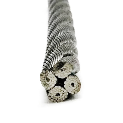 Un buen precio. 4V*48S-5FC Cable de acero galvanizado sin recubrimiento para grúas, construcción y maquinaria de elevación, de tres cordones en línea