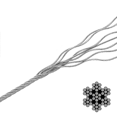 Un buen precio. Alta resistencia y calidad 7x7 cuerda de alambre de acero inoxidable de trabajo pesado para el hardware de la barandilla del cable de cubierta en línea