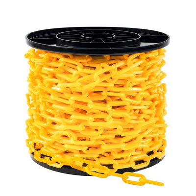 Un buen precio. Cadena de plástico para barreras, eslabones de cadena resistentes a la intemperie para control de multitudes, barreras de fila, decoración de entrada de estacionamiento en línea