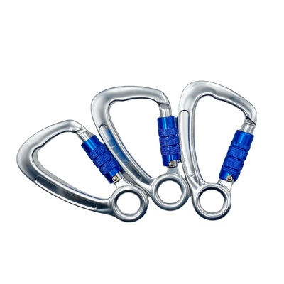 Un buen precio. Auto-bloqueo de la escalada de hardware Twist Lock 23kN Carabiner de aluminio con ojo cautivo en línea